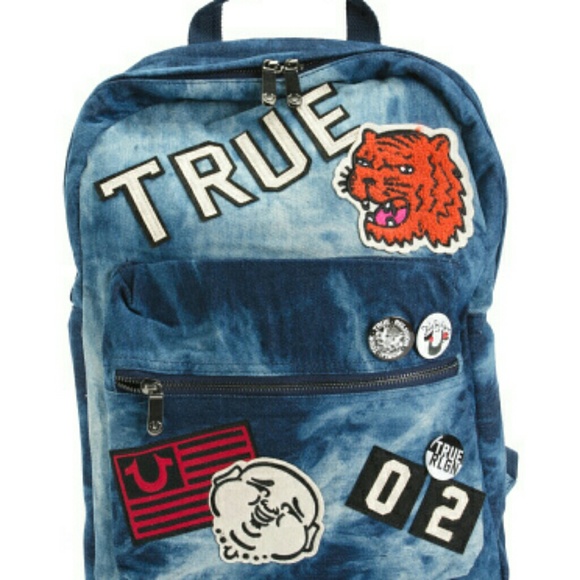 true religion denim backpack